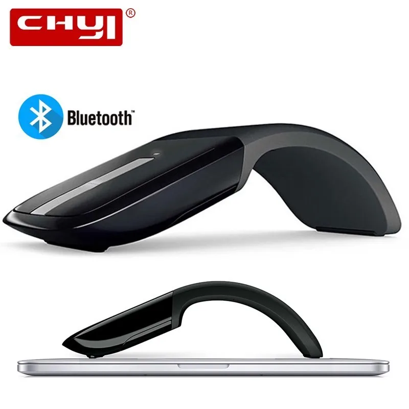 CHYI Bluetooth Беспроводная Мышь Arc сенсорные мыши ультра тонкий 1200 dpi Оптический складной компьютер BT 3,0 Mause для microsoft PC ноутбука
