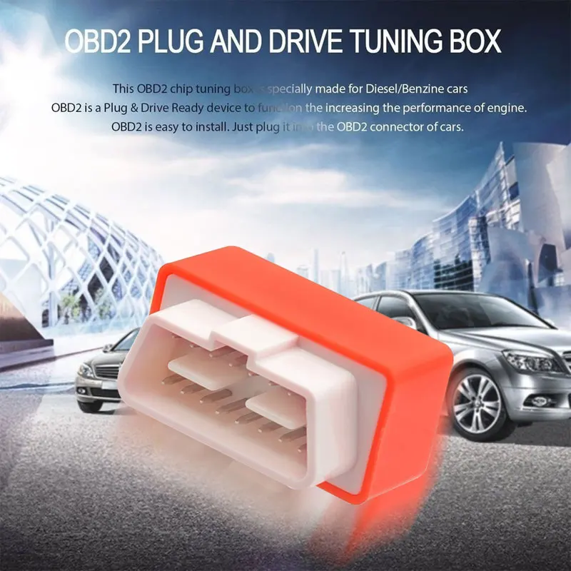 Экономия топлива EcoOBD2 чип Тюнинг Box ECO OBD2 бензиновая вилка для автомобилей и