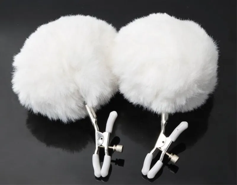 Hair ball Metal Nipple Clamps Breast Clip Clamp Female Clitoris Clips Adult Games BDSM Sex Toys | Красота и здоровье