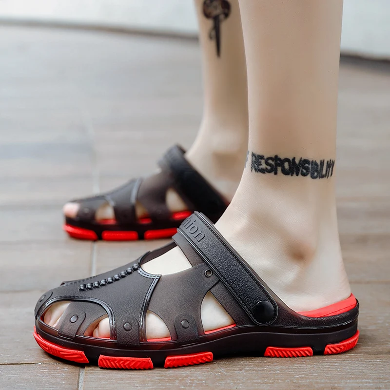 Men Shoes Summer Beach Sandals Outdoor Zapatillas Hombre Sapato Masculino Fashion Men's Slippers Soft Walking | Обувь