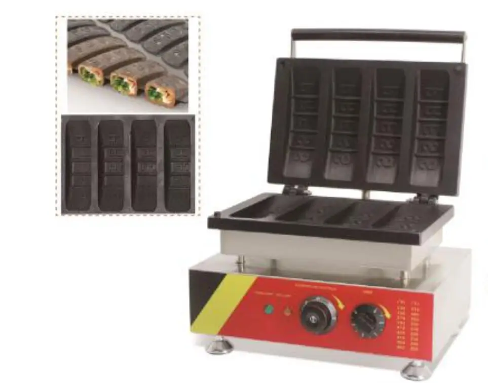 

Commercial Use Stuffed Waffle Baker waffle size 165*60MM