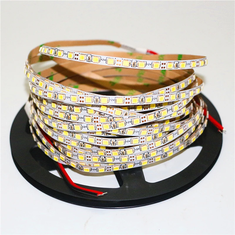 Лента светодиодная узкая 5 мм 2835 SMD м 120 светодиодов на метр 12 В постоянного