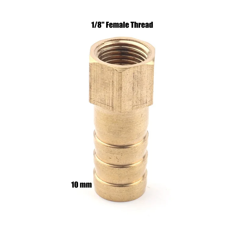 1l8 Female-10mm 2 шт./лот 1/" 2/8" 3/" Женский 4-16 мм Pagods латунные соединители для орошения водяной шланг соединитель для труб газовые мягкие трубки медные соединения - Цвет: 1l8 Female-10mm