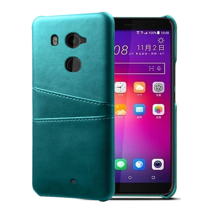Кожаный держатель для карт чехол для телефона для htc One A9 D12 E9 Plus E9+ M10 Pro M9 Plus U Play Ultra U11 Pro U12 X9 X10 чехол для телефона