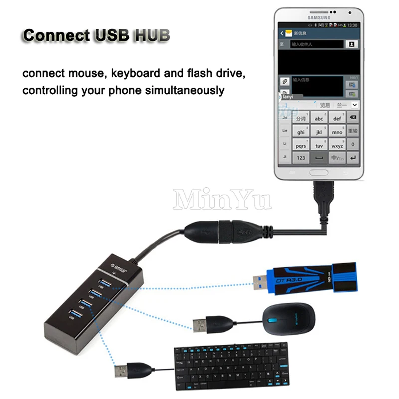 Адаптер Micro USB хоста OTG для Acer Iconia One 8 B1-850 Predator B1-721 5Pin 2 0 адаптер | Компьютеры и офис