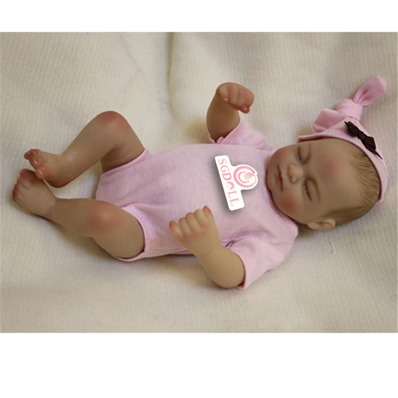 26cm/10&quot Full Silicone Vinyl Body Doll Life Like Reborn Baby Girl Newbron Gift 7030218 | Игрушки и хобби