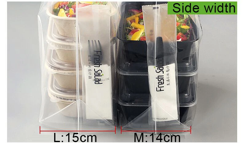 20 шт пластиковые пакеты с ручкой утолщенная прозрачная пластиковая упаковка