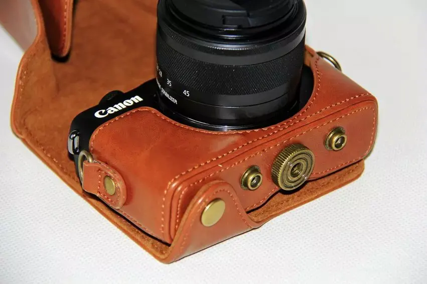 Чехол из искусственной кожи для видеокамеры Canon EOS M M2 EOSM EOSM2 чехол камеры с