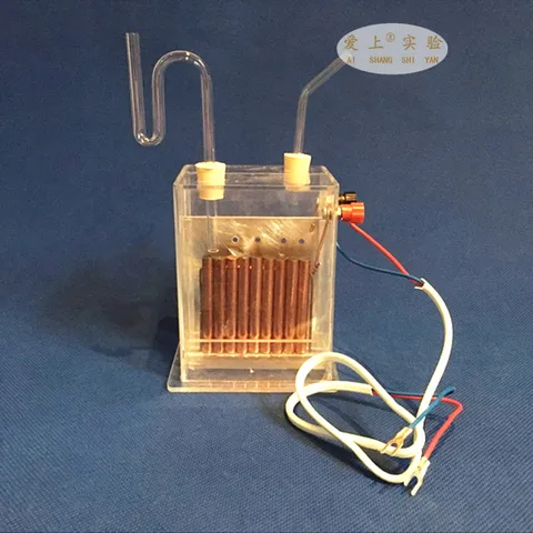 Электролизный электролизер, вертикальный диафрагменный электролизер J2605, насыщенный соленая вода, химический прибор, водород