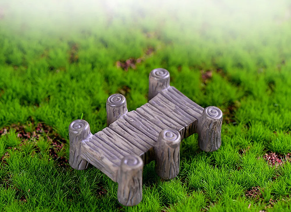 Сказочный Сад из смолы миниатюрный винтажный деревянный мост сделай сам