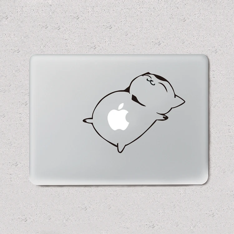 Милый жирный кот наклейка для ноутбука MacBook Air/Pro/Retina 11 "13" 15 " компьютера Mac