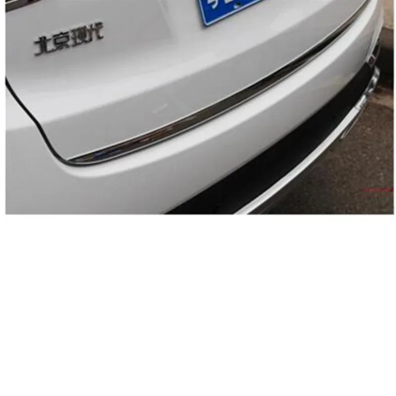 Наклейка на дверь для Hyundai ix35 2010-2016 отделка заднюю из нержавеющей стали