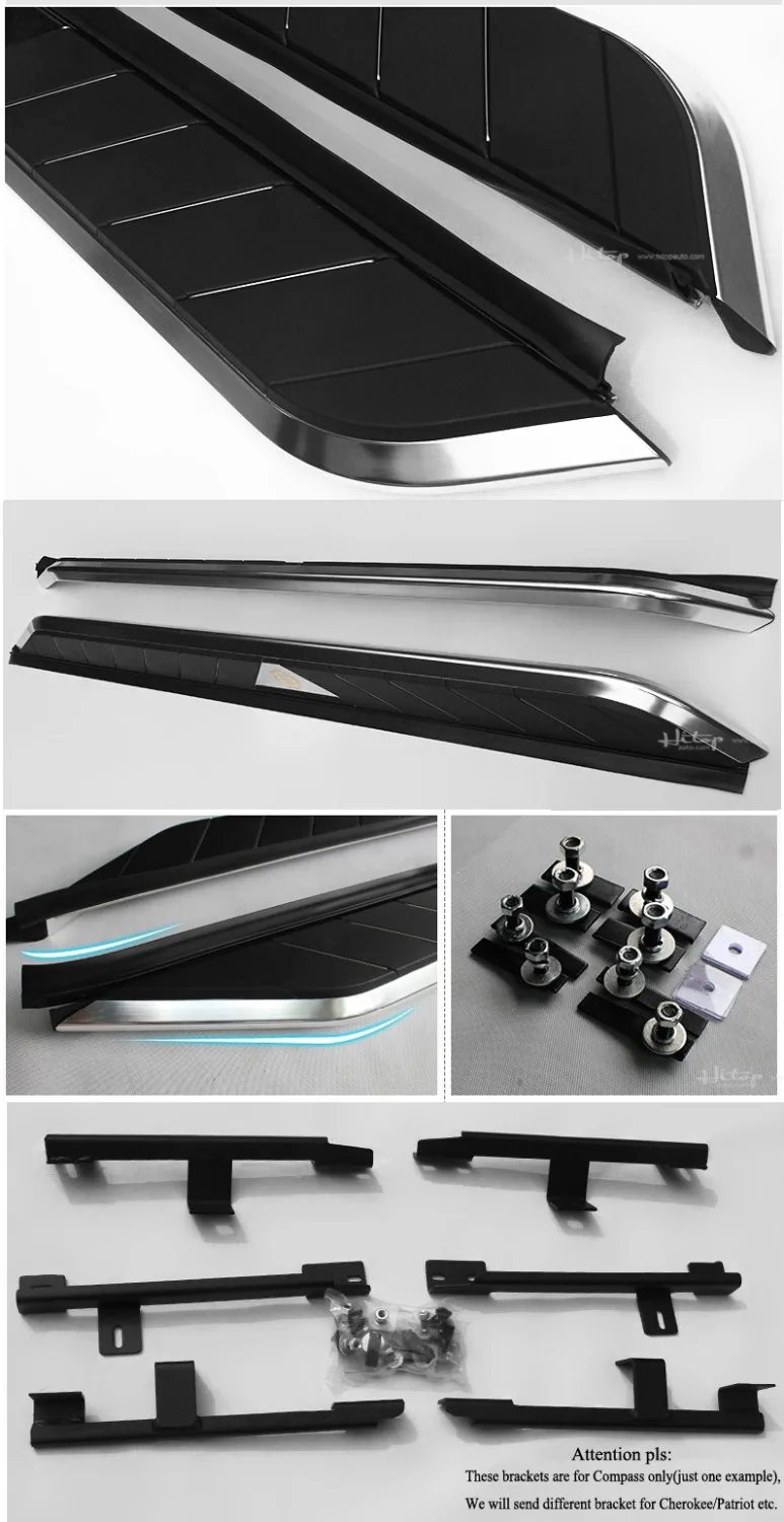 running board side step bar for Nissan 2014-2020 X-trail Rogue &quotsurpass G2&quot model from BRT brand load 400kg Thicken aluminium |