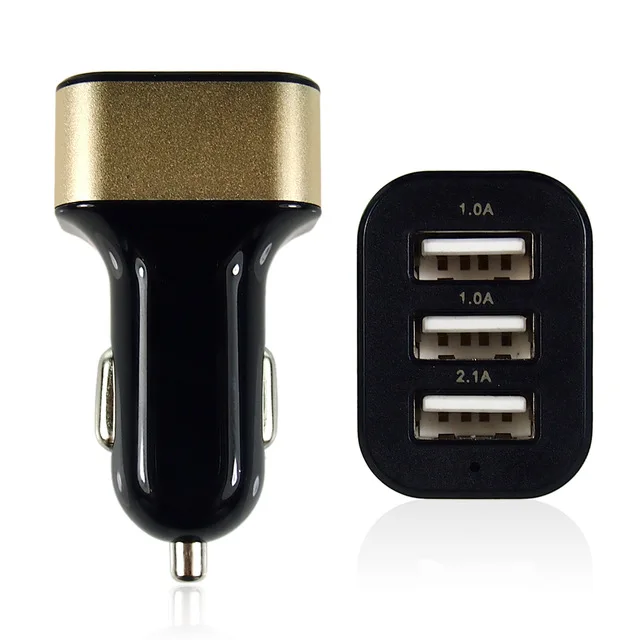 Gold Новое автомобильное USB зарядное устройство Быстрая зарядка 3,0 2,0 зарядное устройство для мобильного телефона 2 порта USB быстрое автомобильное зарядное устройство для iPhone samsung планшета автомобильное зарядное устройство - Тип штекера: Gold