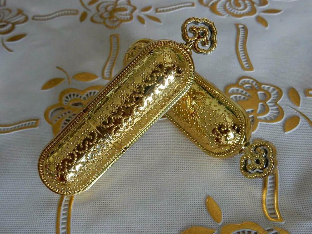 50 шт. пустой золотой трубки для губной помады пластиковая основа цвет золотистый