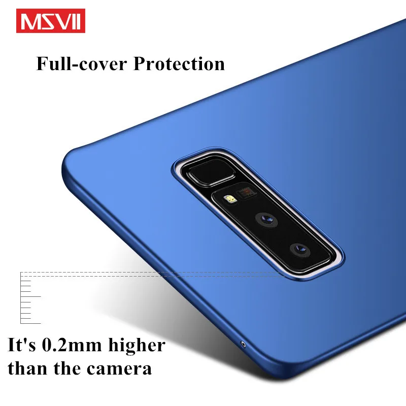 MSVII чехол для samsung galaxy note 8 note8 задняя крышка Жесткий ПК 360 полная защита Тонкий 5