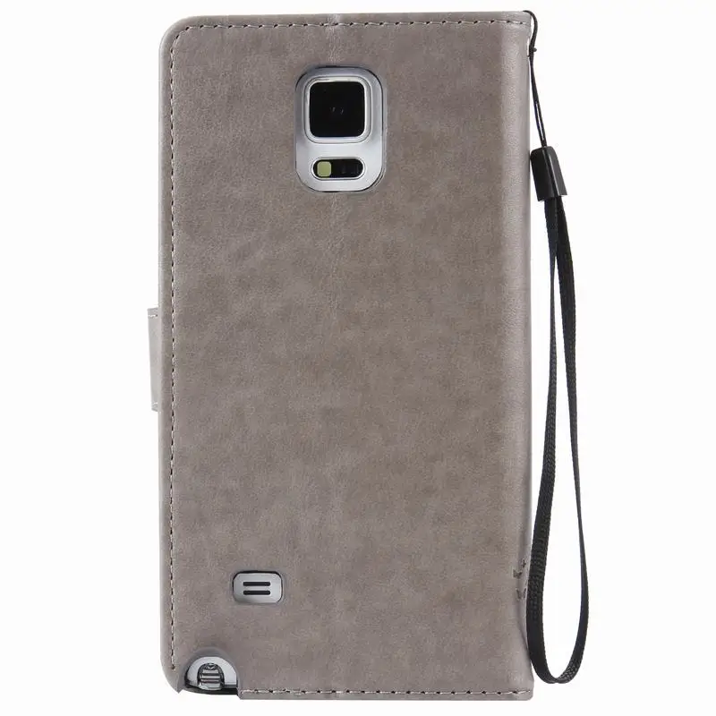 Для samsung Galaxy Note 4 Чехол Кожаный тисненый кошелек чехол для телефона samsung Note 4 чехол и чехлы для samsung Galaxy Note 4 Чехол