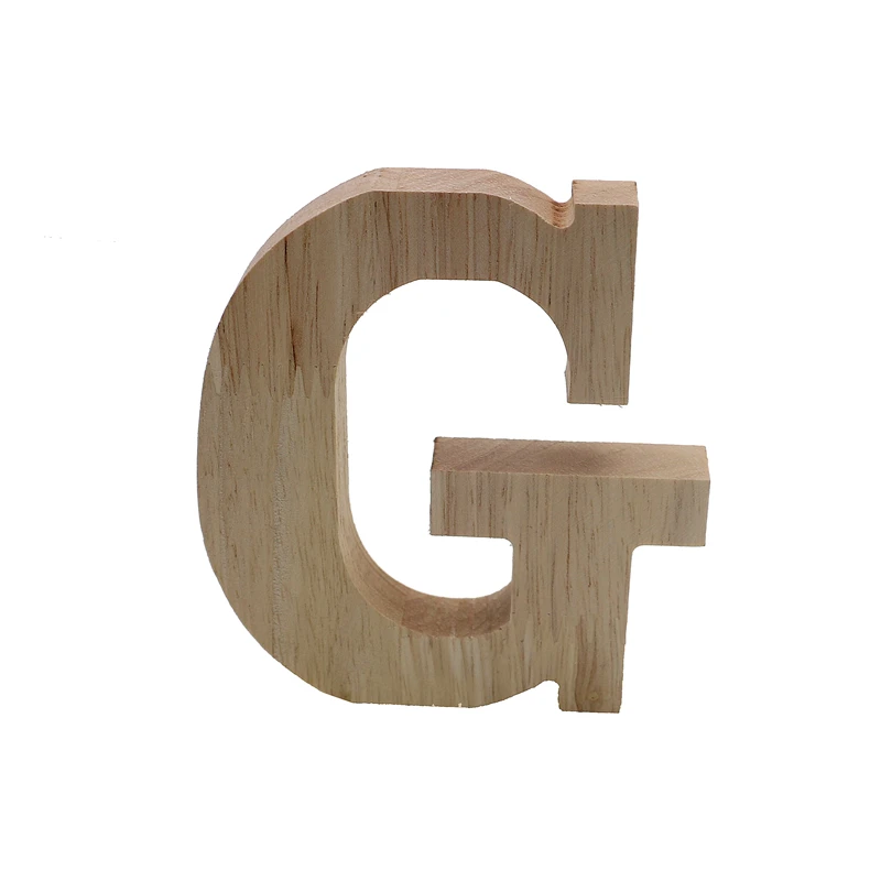 RUNBAZEF Decor Color Wooden Letter 26 Wood English Alphabet Letters Home Wedding Party Tools Decoration Number DIY Handcrafts - Цвет: G