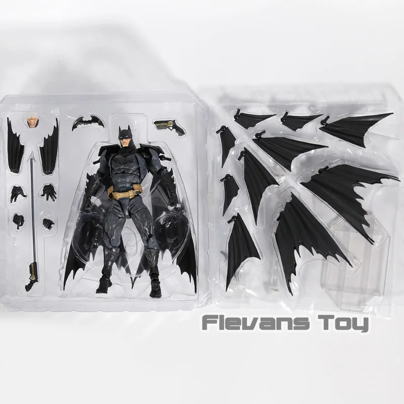 REVO009 no box DC Comics Лига Справедливости супергероя Revoltech no.009 Бэтмен фигурку Коллекционная модель игрушки - Цвет: REVO009 no box