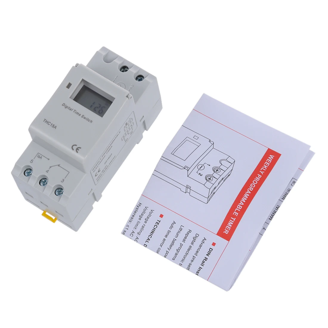 DIN Rail Time Relay Switch Digital LCD Power Programmable Timer DC 12V 16A | Обустройство дома