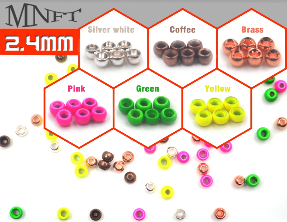 MNFT 20 шт. латунные бусины для завязывания мухи размеры 2 мм 4 8 3 мм|fly tying|fly tying beadsfly