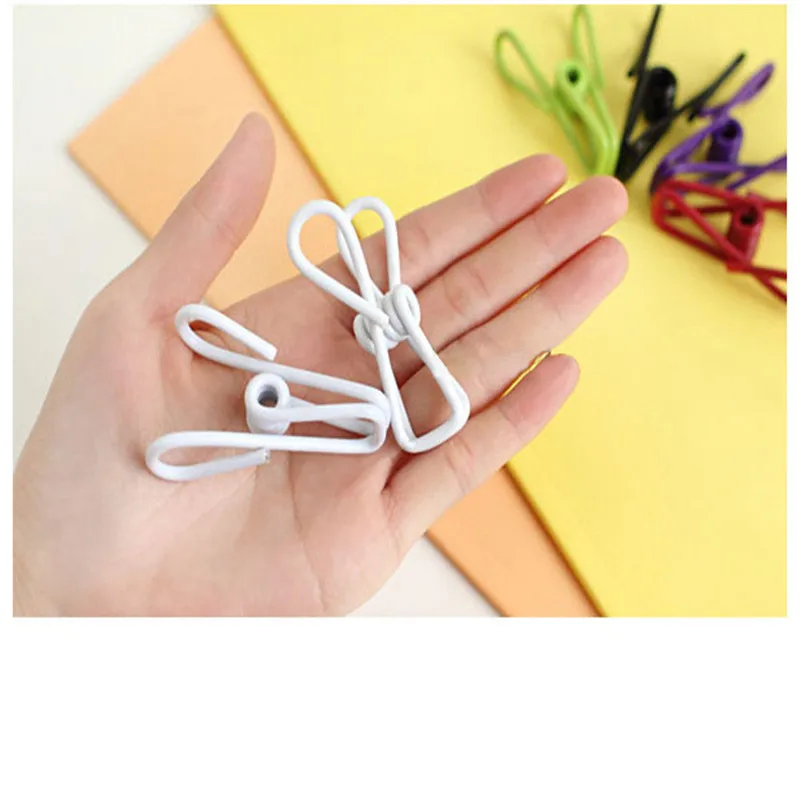 10 шт. многофункциональные разноцветные зажимы из нержавеющей стали прищепки для