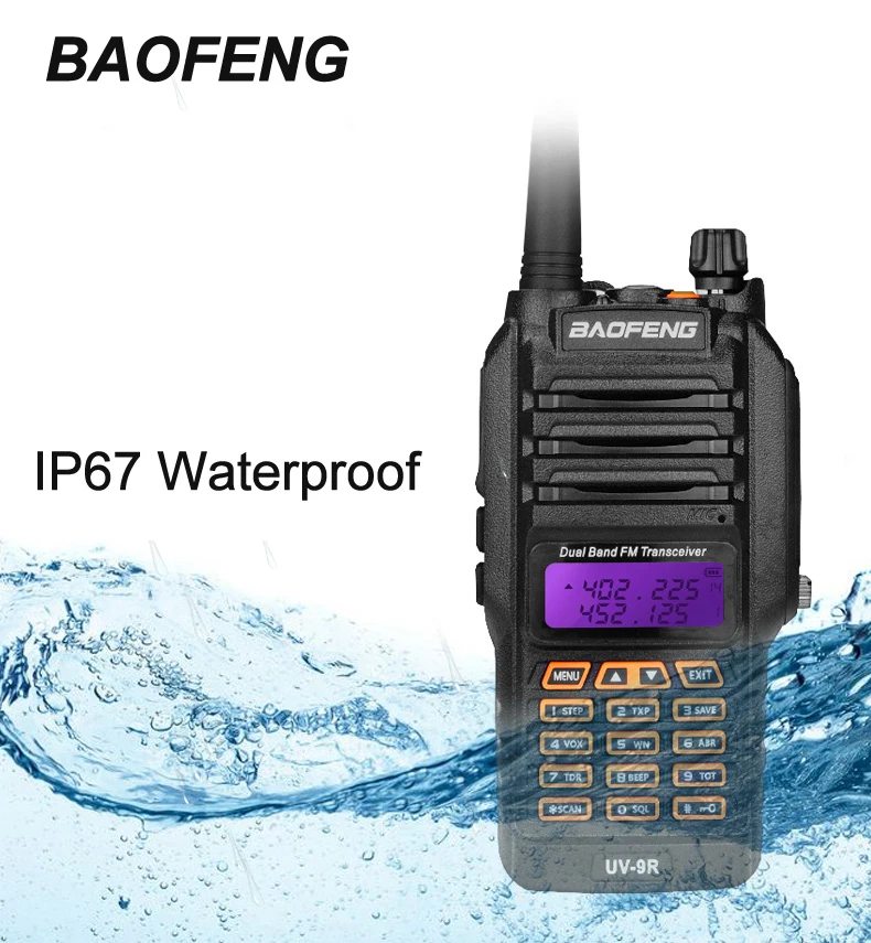 Новинка 2017 года Baofeng UV 9R UV9R портативные рации 8 Вт UHF VHF УФ Dual Band IP67