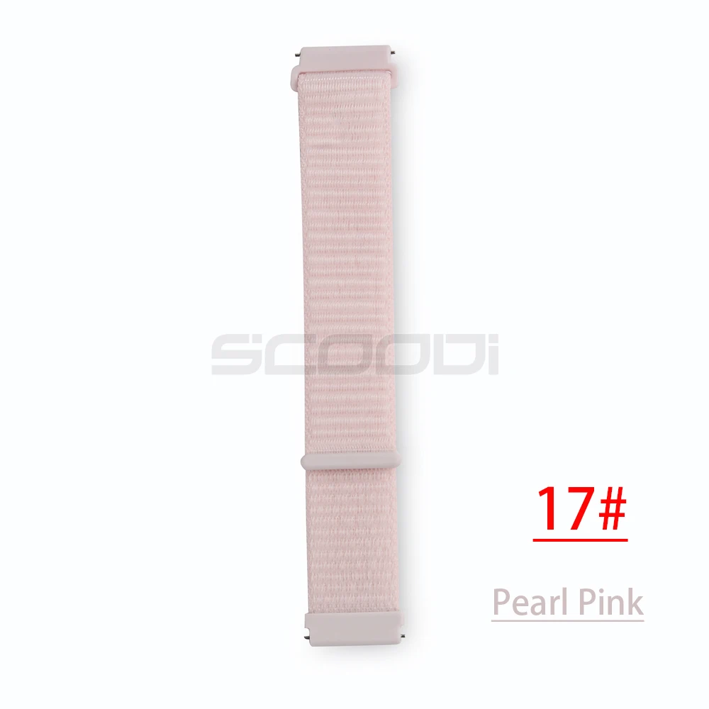 Pearl Pink Новинка, 20 мм, нейлоновый тканый ремешок для Xiaomi Huami Amazfit Bip BIT Lite, Молодежные Смарт-часы, носимый браслет, ремешок для часов Amazfit - Цвет: Pearl Pink