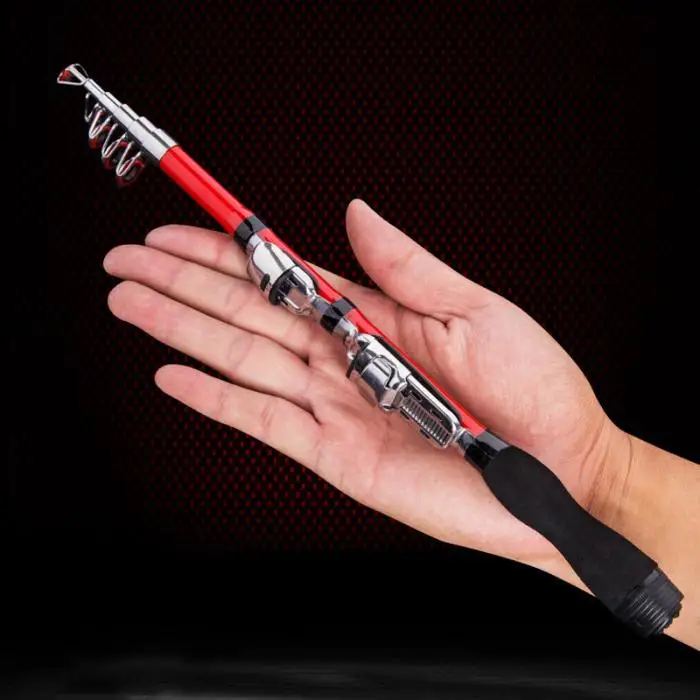 Portable Telescopic Fishing Pole Small Size Hard Fishing Rod for Sea Lake JT-Drop Ship