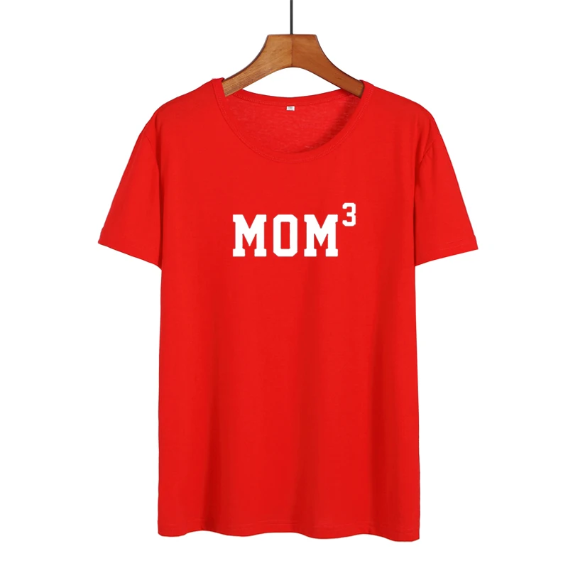 MOM 3 топы модные футболки летняя женская одежда Забавные для мамы на день рождения