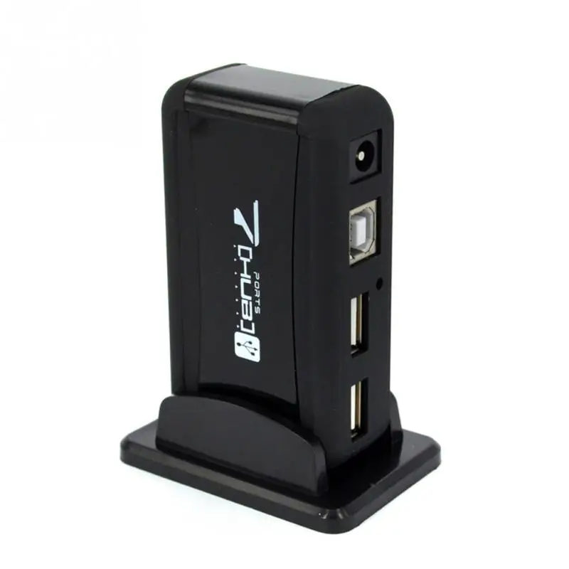 Usb-хаб адаптер питания переменного тока конвертер USB 2,0 прочный 7 портов Высокая скорость для ПК ноутбук концентратор Прямая поставка#0824 Новинка