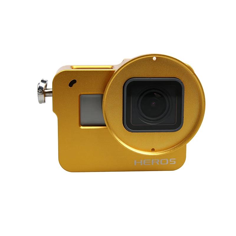 Защитный чехол из алюминиевого сплава для камеры GoPro Hero 5 Black с креплением на