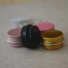 Алюминиевые баночки для хранения косметики, 5 мл, 10 мл, маленькая жестяная упаковочная коробка, многоразовые контейнеры для макияжа, завинчивающиеся баночки для образцов, 100 шт.лот