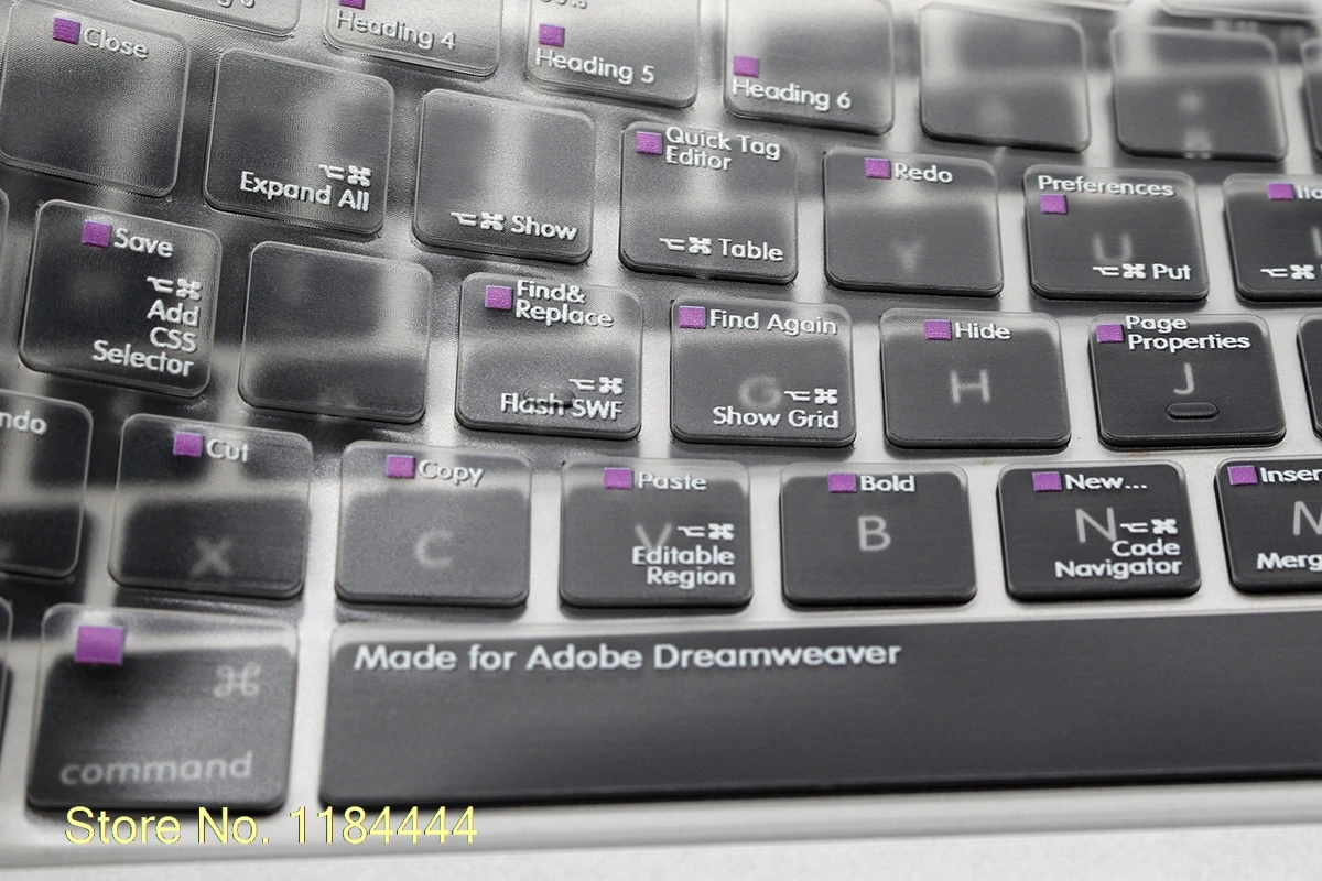 Чехол для клавиатуры Adobe Dreamweaver с горячей клавишей функциональный чехол из ТПУ