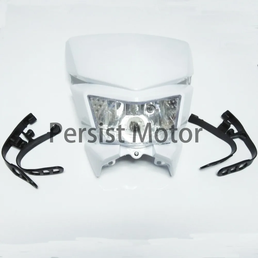 Универсальный двойной спортивный обтекатель передней фары Enduro для мотоциклов KLX