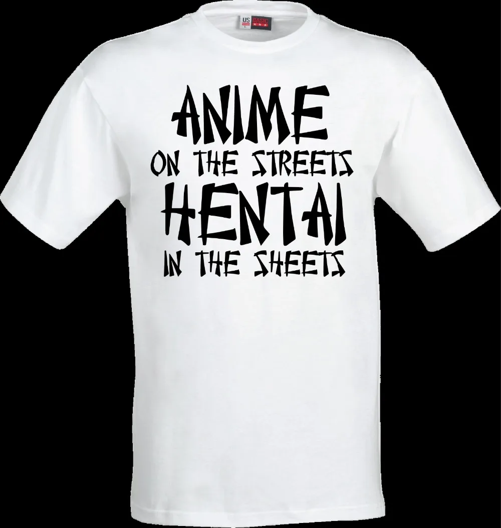 Аниме на улице забавная Hentai Gamer Otaku рубашка комикс Geek подарок 2019 Новая мода лето
