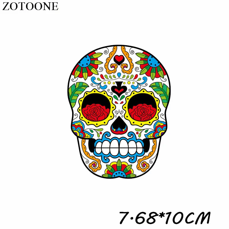 Наклейки для одежды ZOTOONE с термопередачей утюжок Переводные патчи сахаром и
