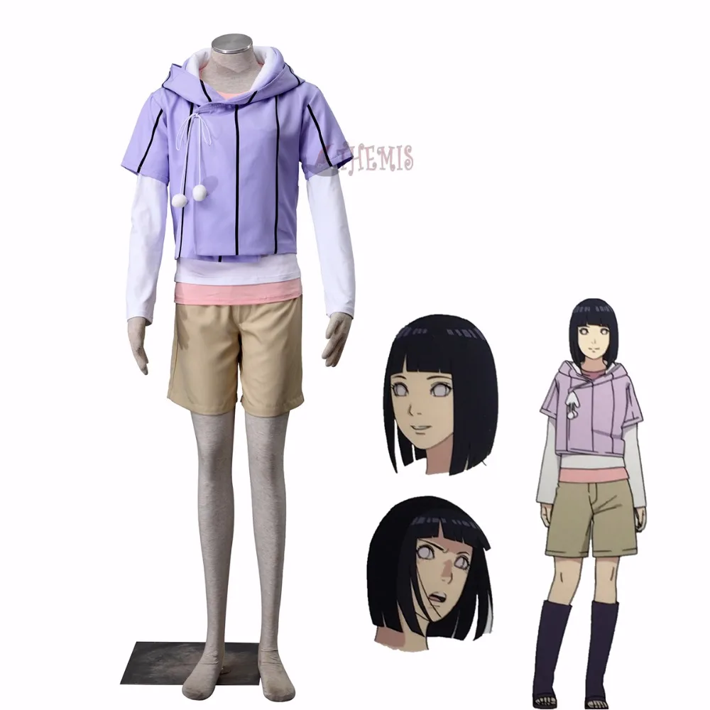 Athemis новые костюмы для косплея BORUTO Hinata Косплей Костюм последний фильм|cosplay