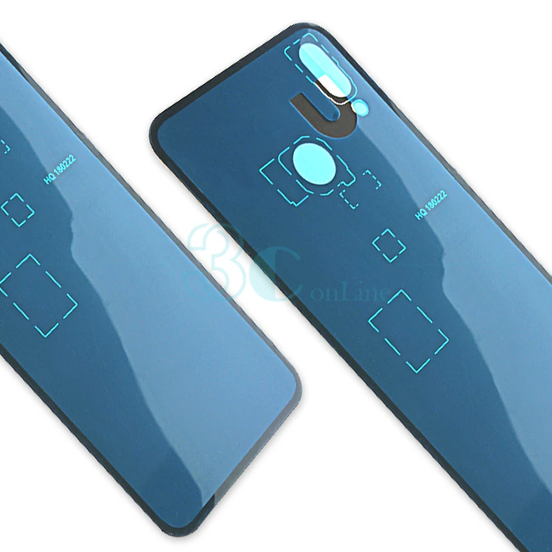 Для Huawei P20 lite корпус двери Задняя крышка батареи Nova 3e стекло PC задняя панель и клей