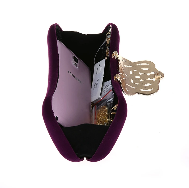 A058 DHL быстрая доставка фуксия бархатные вечерние сумки с застежкой Свадебный