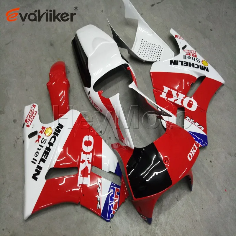 Мотоциклетный хомут для VFR400R NC30 1989 1990 1991 1992 1993 Красный Белый ABS обтекатель