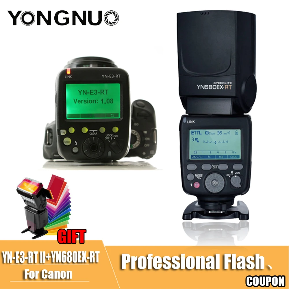 YONGNUO YN680EX RT YN E3 ttl вспышка Speedlite литиевая 2 4G GN60 беспроводная 1/8000s HSS для камеры Canon EU