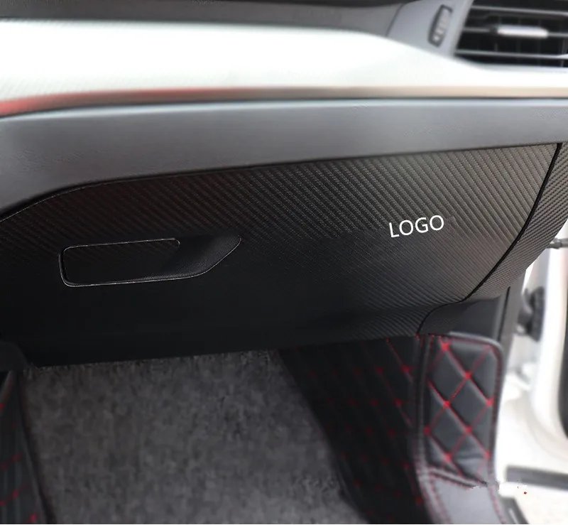 Пилот пассажирских кожа углеродного волокна Защитный Anti-Удар Pad Коврик для Ford Focus AAB249