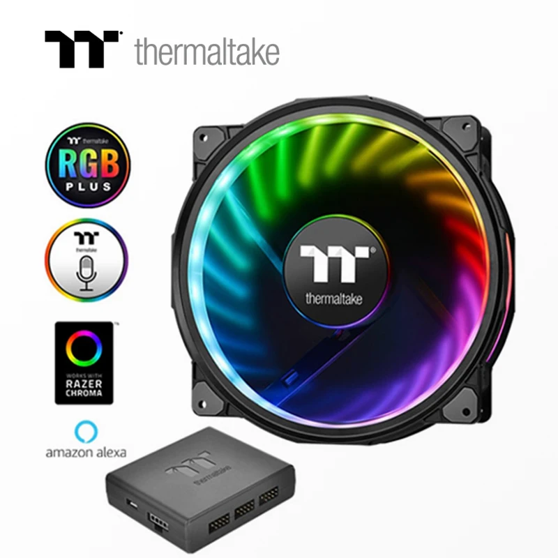 Thermaltake Riing Plus 20 светодиодный вентилятор RGB (20 см * 1/16 8 млн цветов/ударопрочная
