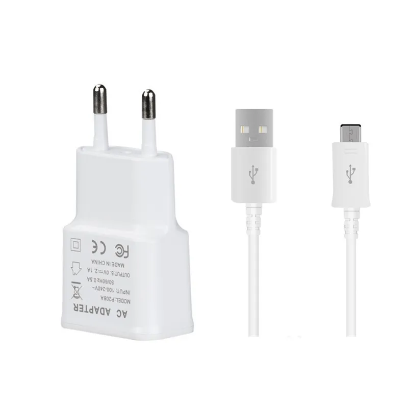 Универсальное настенное зарядное устройство 5 в 2 1 А + Кабель Micro USB для Xiaomi Redmi 3 4 Pro