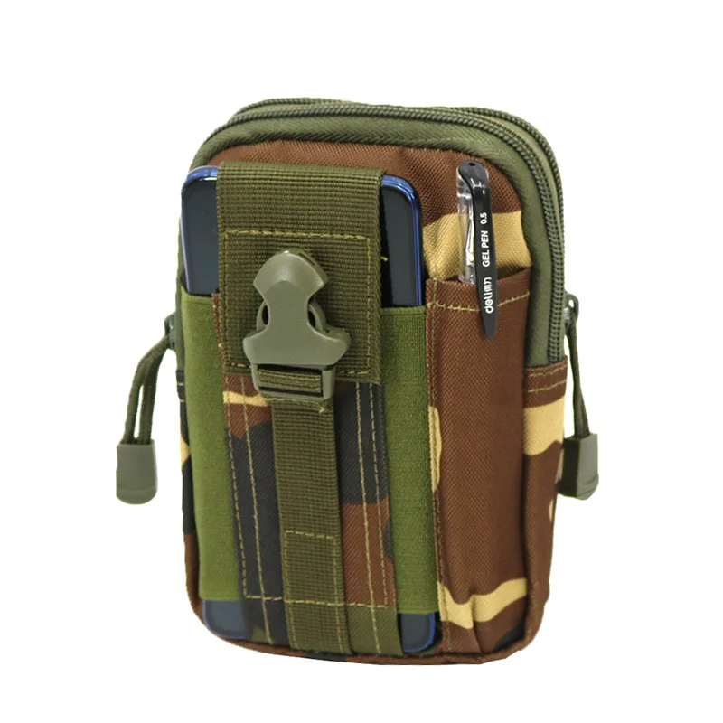 Jungle camo Спортивные карманные мужские тактические поясные сумки, военная поясная сумка для бега, кошелек для отдыха, уличная камуфляжная сумка для альпинизма - Цвет: Jungle camo