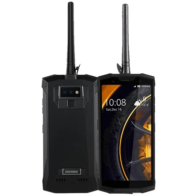 Black DOOGEE S80 4G смартфон Helio P23 6 ГБ 64 Гб 5,99 дюйма 10080 мАч 16 МП IP68/IP69K водонепроницаемый OTG NFC PTT Walike Talkie мобильный телефон - Цвет: Black
