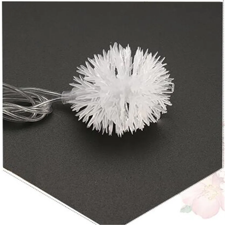 Luminaria 10 м 80LED лампа пушистый шар струнные огни Edelweiss Снежинка Наружное праздничное