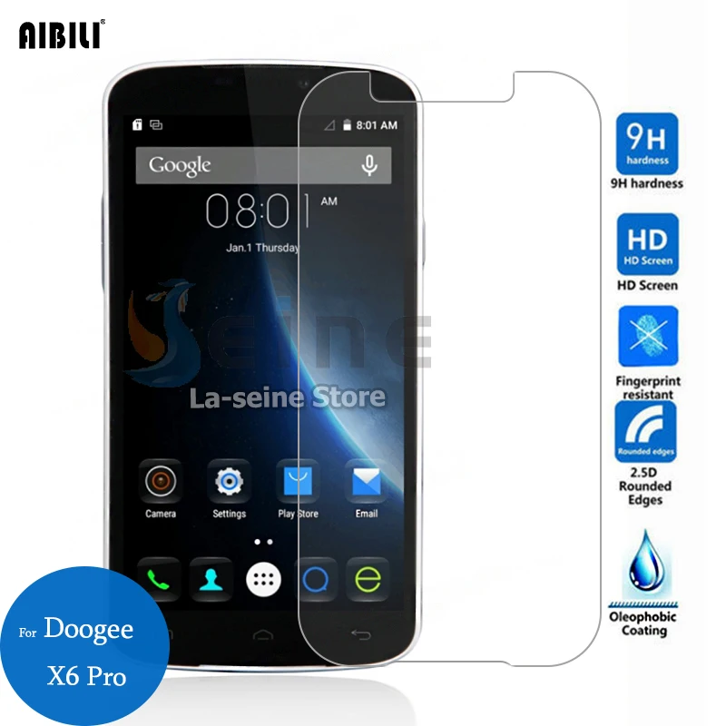 Для Doogee X6 Pro закаленное стекло Экран протектор 0 26 мм с уровнем твердости 9 H 2.5D