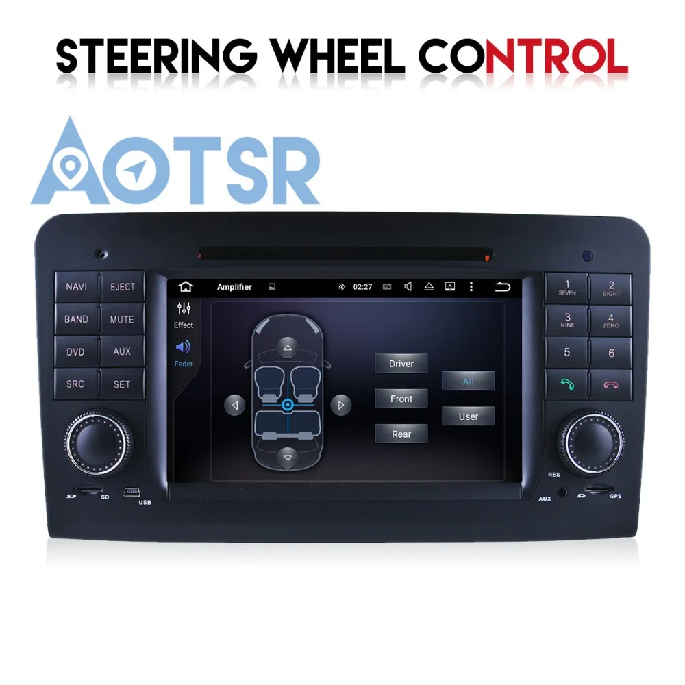 Автомобильный DVD-плеер Pure Android8.0 4 + 32 ГБ для Mercedes Benz ML W164 2004-2012 GL X164 аудио GPS 2 din радио